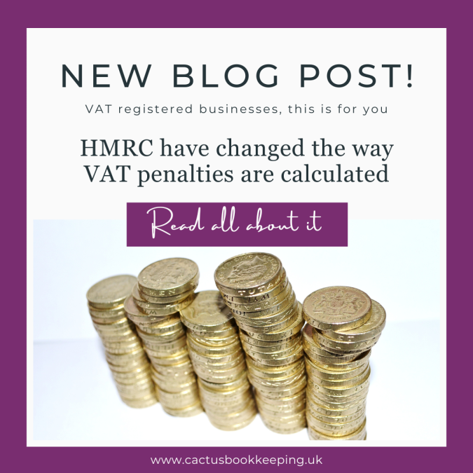 HMRC changes to VAT penalties and interest charges comes into effect 1st January 2023